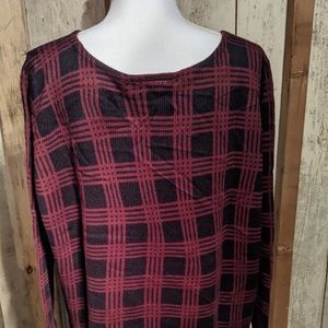 Lane Bryant Plaid Look Pullover Sweater